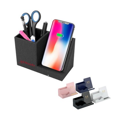 Pen Holder with Wireless Charger