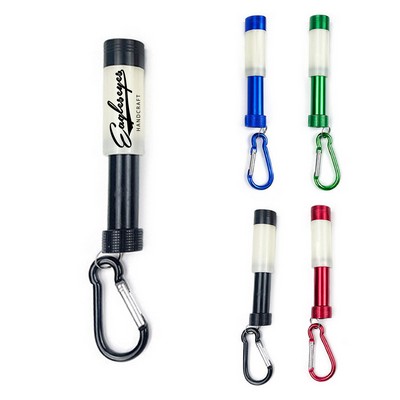 Retractable Mini Flashlight with Carabiner