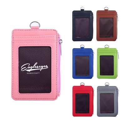 Zip Work Card Badge Holder