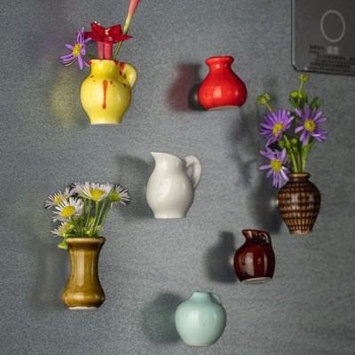 Magnetic Mini Ceramic Planter