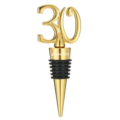 30th Birthday Wine Stoppers Metal Bottle Stopper