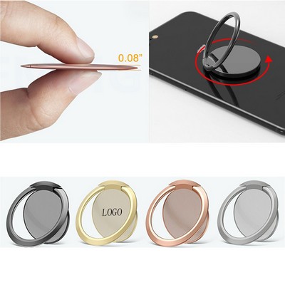 Slim Metal Phone Ring Holder with Kickstand