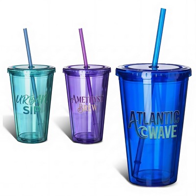 Custom Imprinted 20 oz Straw Tumbler