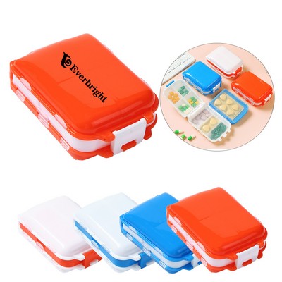 3-Layer 8-Compartment Pill Box