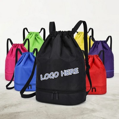 Wet/Dry Sports Backpack with Shoe Compartment