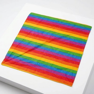 100% Cotton Rainbow Bandana
