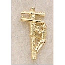 Telephone Lineman Marken Design Lapel Pin (Up to 7/8")