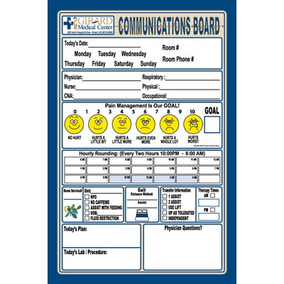 Frameless Dry Erase Boards (24"x36")