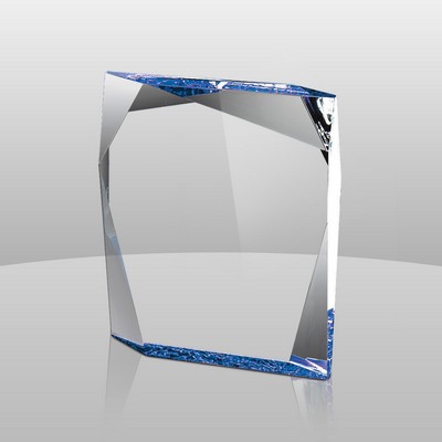 Jewel Bevel Color Etched Award (6"x5"x1 1/4")