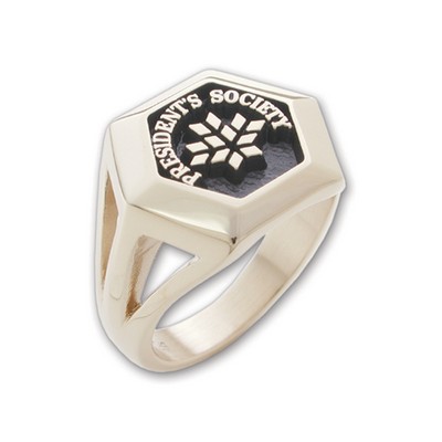 Signature Series Women's Hexagon Signet Ring