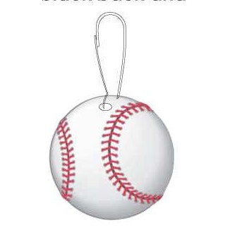 Baseball Zipper Pull