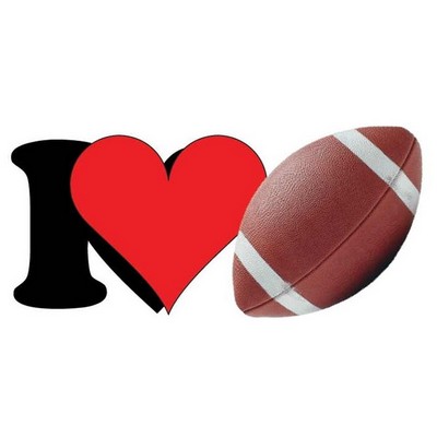 I Love Football Maxi Magnet (12 Square Inch)