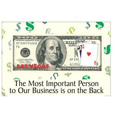 Las Vegas Blackjack $100 Bill Photo Hand Mirror (2"x3")