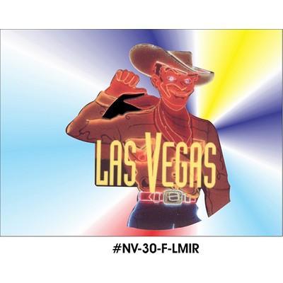 Vegas Vic Neon Cowboy Photo Hand Mirror (2½"x3½")