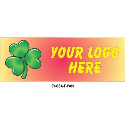 Shamrock Panoramic Metal Photo Magnet (1 5/8"x4 5/8")