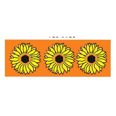 Sunflower Panoramic Badge w/ Bar Pin (1 5/8"x4 5/8")