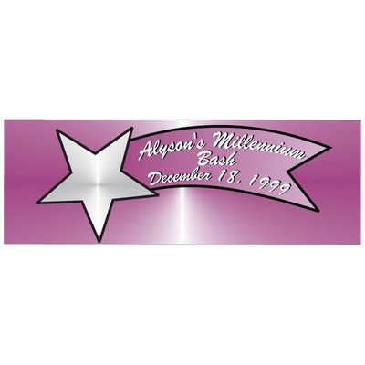Star Banner Panoramic Photo Hand Mirror (1 5/8"x4 5/8")