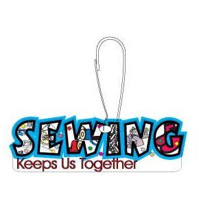 Sewing Slogan Zipper Pull