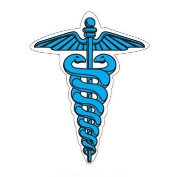 Caduceus Promotional Magnet w/ Strip Magnet (8 Square Inch)