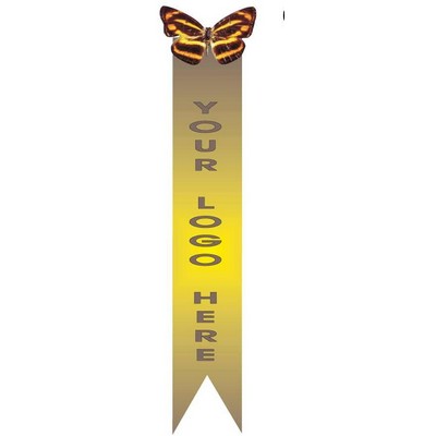 Brown & Yellow Butterfly Bookmark w/ Black Back
