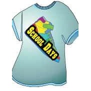 School Days Shoe T-Shirt Lapel Pin