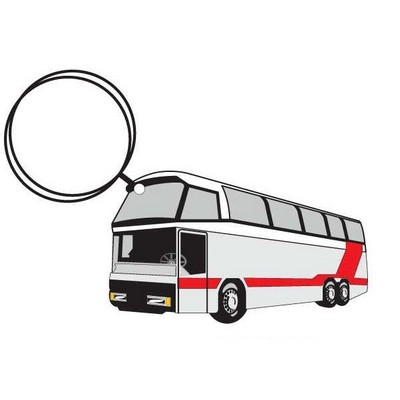 Commercial Bus Executive Keychain w/Mirrored Back (8 Square Inch)