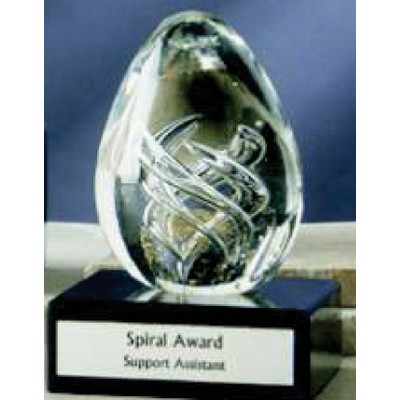 3" Gold Dust Spiral Glass Award
