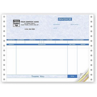 Laser Continuous Invoices - Parchment (4 Part)