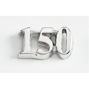 150 (numeral) Marken Design Cast Lapel Pin (Up to 5/8")