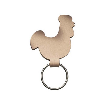 Bonded Leather Chicken Shaped Animal Collection Key Chain