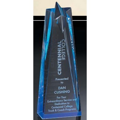 Blue Star Acrylic Award (3 1/2"x10")