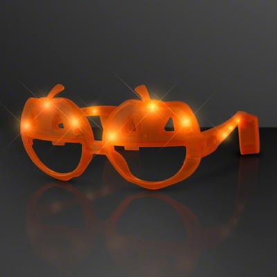 Light Up Orange Pumpkin Sunglasses - BLANK