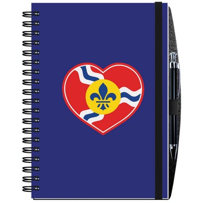 Gloss Cover Journals w/100 Sheets & Pen (7"x 10")