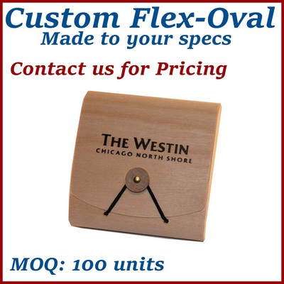 Flex-Oval Flex Roll Custom Wooden Box - Made to Order