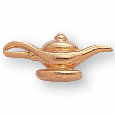 Lamp of Learning Gold Pin