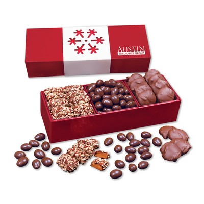 Red Trio of Sweets Gift Box