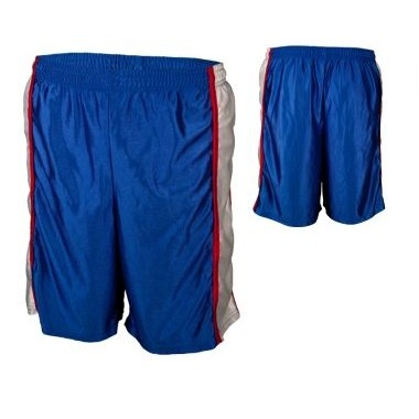 Adult Dazzle Cloth Short w/ Contrasting Side Panel & Piping (7" Inseam)