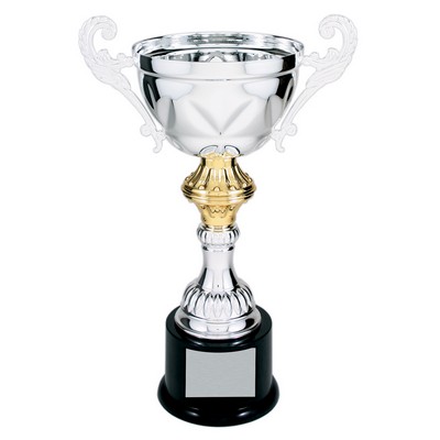 Cup Trophy, Silver - 11 1/2" Tall