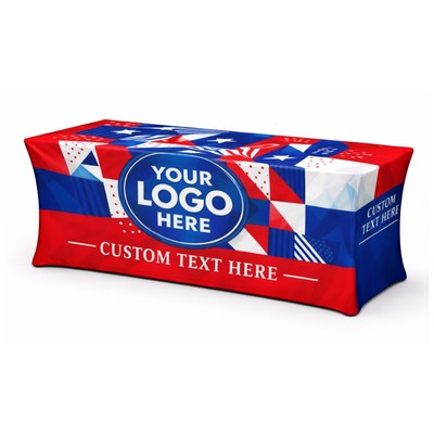 6' Full Print Fitted Table Cover (6'x30"x29")