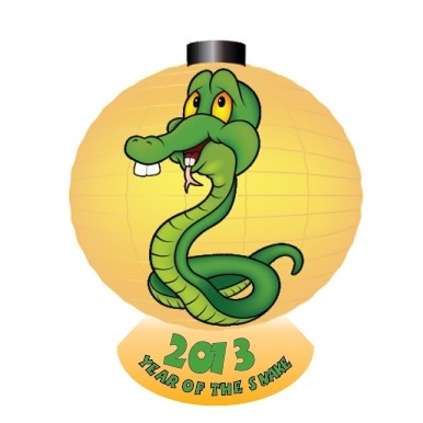 Chinese New Year/ Year of The Snake Maxi Magnet (2 Square Inch)