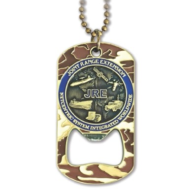 Die Cast Bottle Opener Dog Tag (2" x 1 1/8")