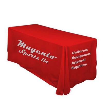 6' Print Cut Tablecloth W/ Imprint