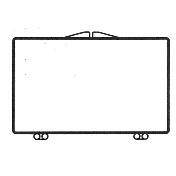 Rigid Clear Hinged Plastic Box (3 1/2"x2 1/8"x1/4")