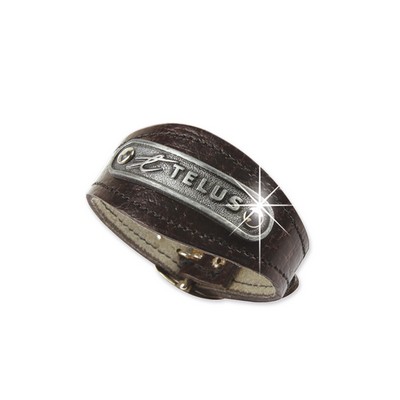 Synthetic Leather Bracelet w/Buckle Closure