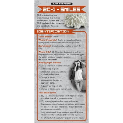 2C-1 (Smiles) Just the Facts Rack Card (4" x 9")