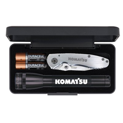"AA" Mini Maglite® With Warhawk Pocket Knife