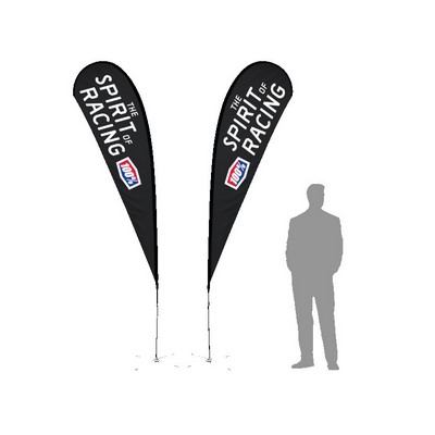 11' TearDrop Flag W/ Double Sided Printing