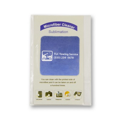 Rounded Square Magic Screen Cleaner w/Custom Backer Card