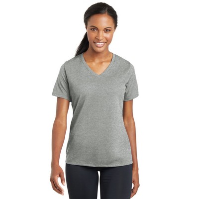 Sport-Tek® Women's PosiCharge® RacerMesh® V-Neck Tee.
