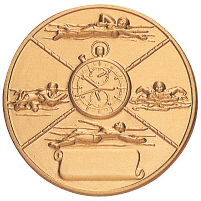 2" Swim All Styles Female Stamped Medallion Insert Disc